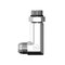 World Wide Fittings Male JIC to Male O-Ring Boss Adjustable 90 Degree Elbow - Extra Long F5515X08X10LL - alternate 1